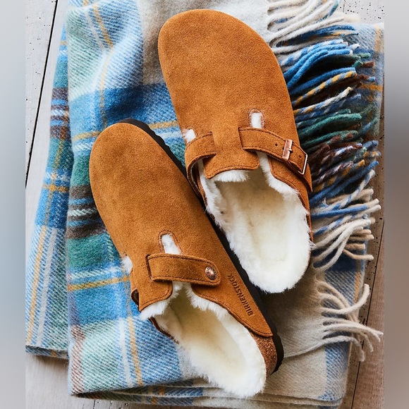 Birkenstock Shoes - Birkenstock Boston Shearling Clogs